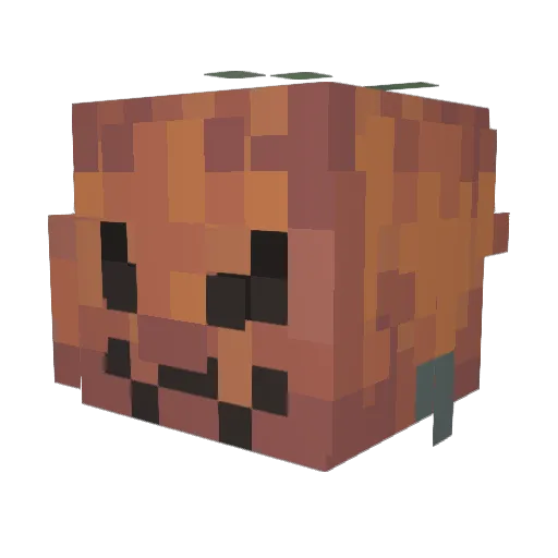 Annadium Minecraft avatar head, 3D render