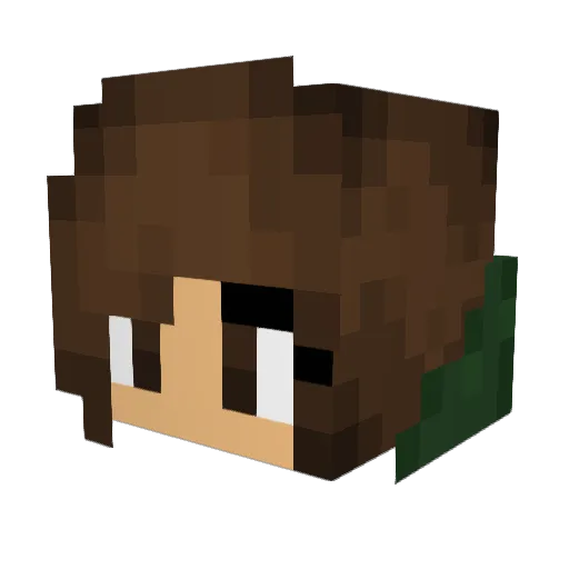 Annalationn Minecraft avatar head, 3D render