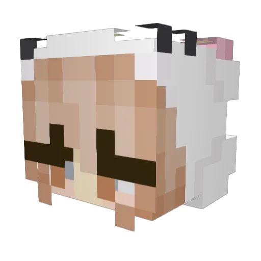 Annalise_LOL Minecraft avatar head, 3D render