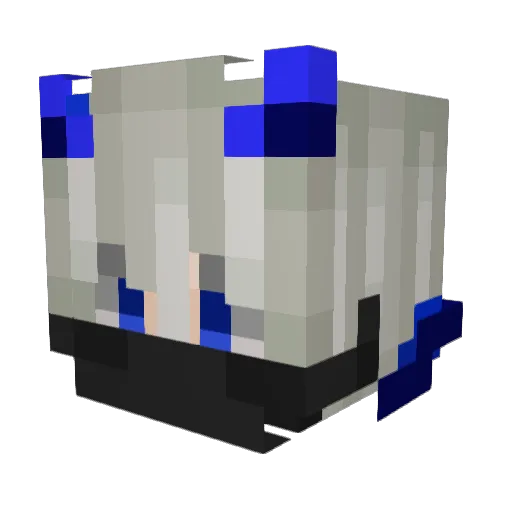 Annalyst Minecraft avatar head, 3D render