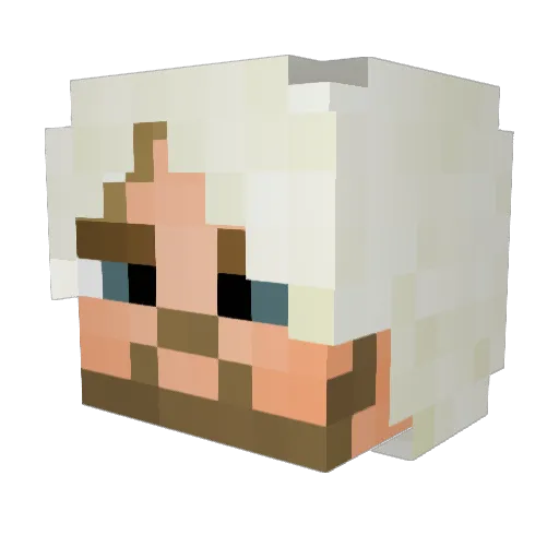 Annatar145 Minecraft avatar head, 3D render