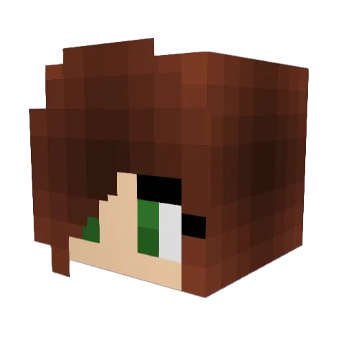 AnneSilja Minecraft avatar head, 3D render