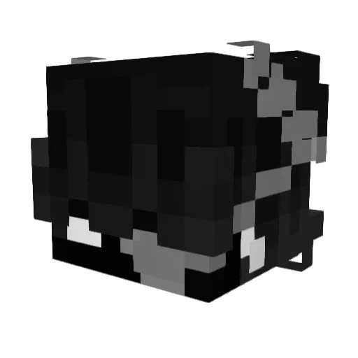 Annethx_ Minecraft avatar head, 3D render