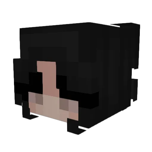 AnniaSwag Minecraft avatar head, 3D render