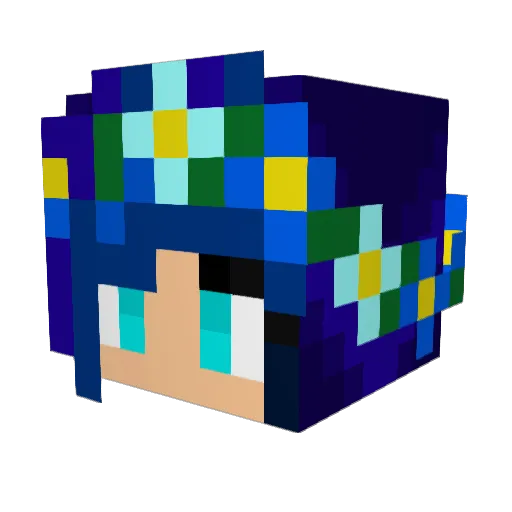Annie123444 Minecraft avatar head, 3D render