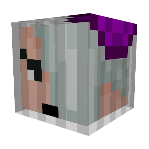 Annie12345 Minecraft avatar head, 3D render