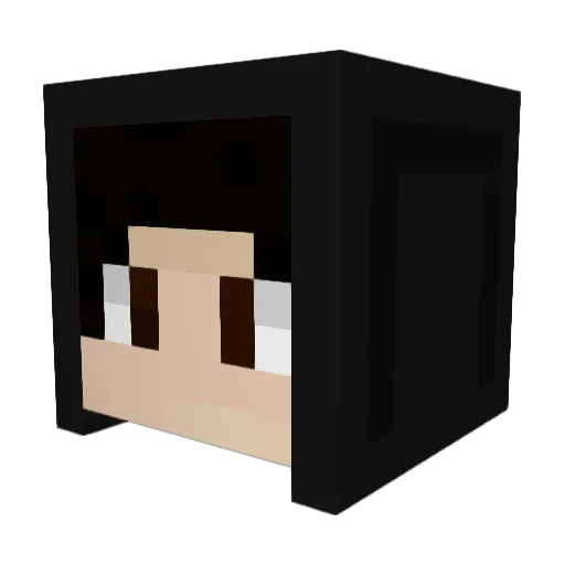 AnnieC Minecraft avatar head, 3D render