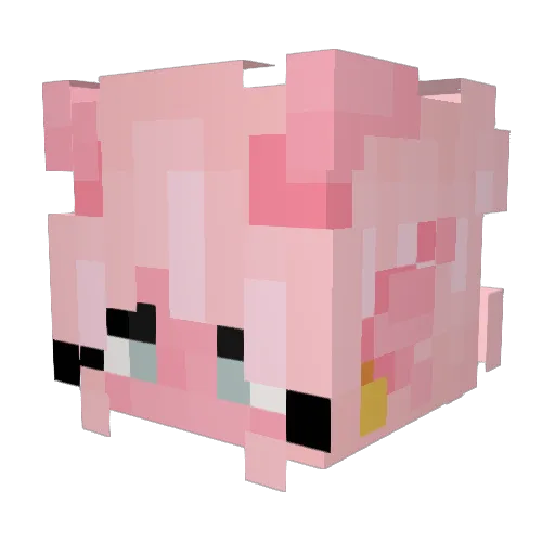 AnnieERby Minecraft avatar head, 3D render