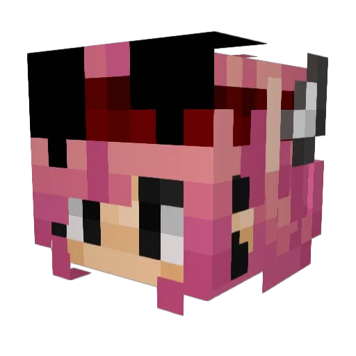 AnnieMeijer Minecraft avatar head, 3D render