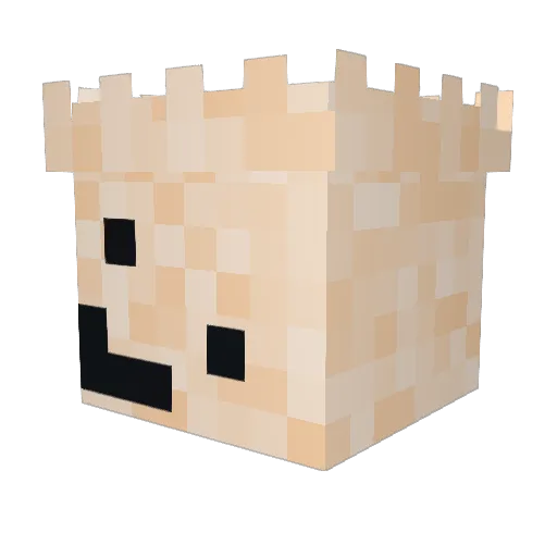 AnnihilatingPig Minecraft avatar head, 3D render