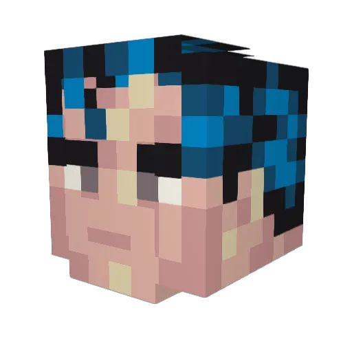 Annihilator1198 Minecraft avatar head, 3D render