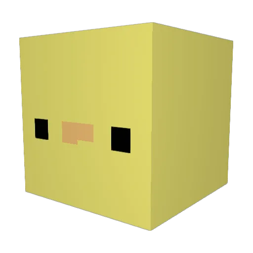 Anniiii_4 Minecraft avatar head, 3D render