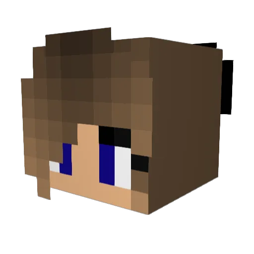 Annika1405 Minecraft avatar head, 3D render