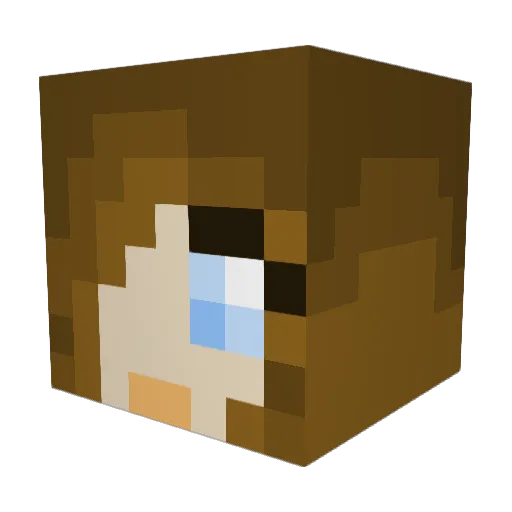 Annikaa123 Minecraft avatar head, 3D render