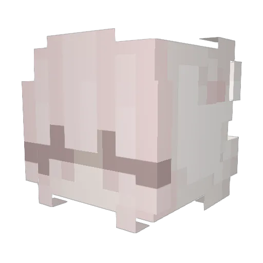Annimme Minecraft avatar head, 3D render