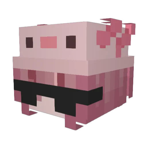 Anniselle Minecraft avatar head, 3D render
