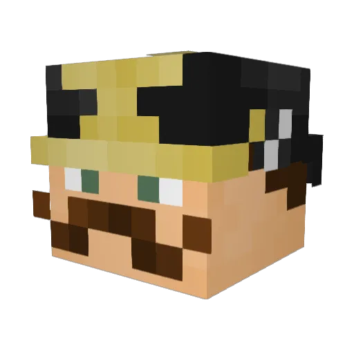 AnnoIstGreat Minecraft avatar head, 3D render