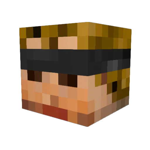 Annomander_rake Minecraft avatar head, 3D render