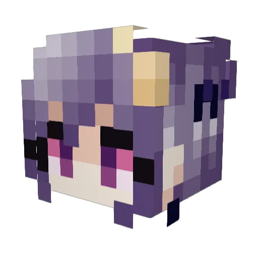 Annonay Minecraft avatar head, 3D render