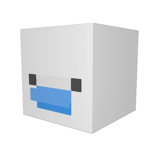 Annorze Minecraft avatar head, 3D render