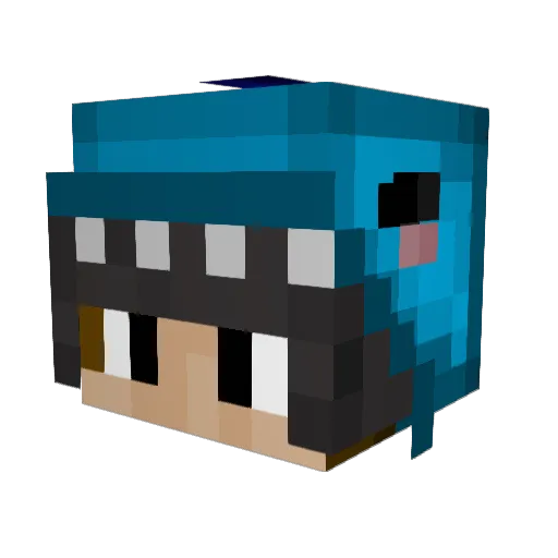 Annow Minecraft avatar head, 3D render