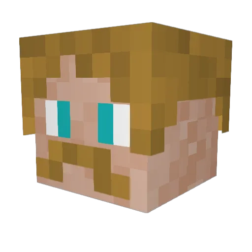 AnnoyedBeast69 Minecraft avatar head, 3D render