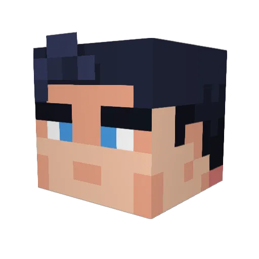 AnnoyedCrisp Minecraft avatar head, 3D render