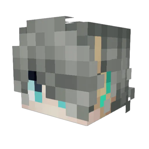 AnnoyingHaitham Minecraft avatar head, 3D render