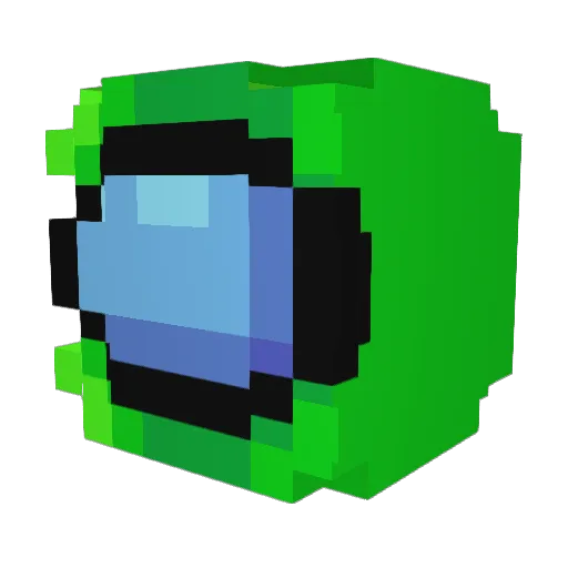 Annoyingsoap Minecraft avatar head, 3D render