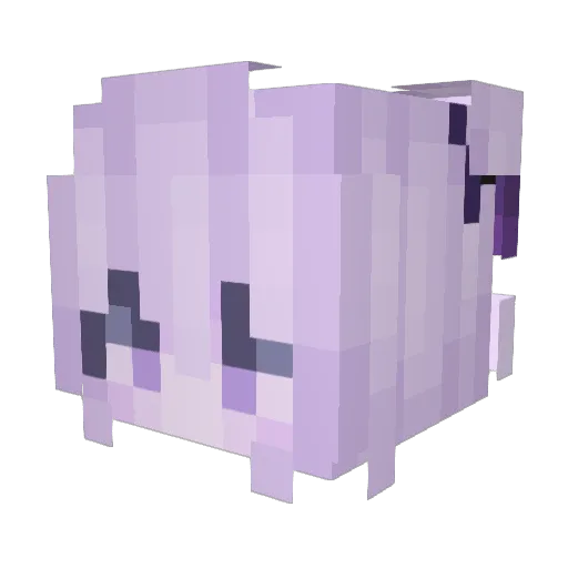 Annqbel Minecraft avatar head, 3D render