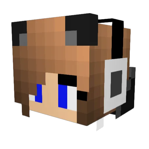 Annuka034 Minecraft avatar head, 3D render