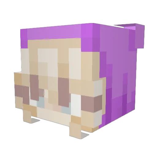AnnyBockwurst Minecraft avatar head, 3D render