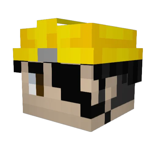 AnnyNovak Minecraft avatar head, 3D render