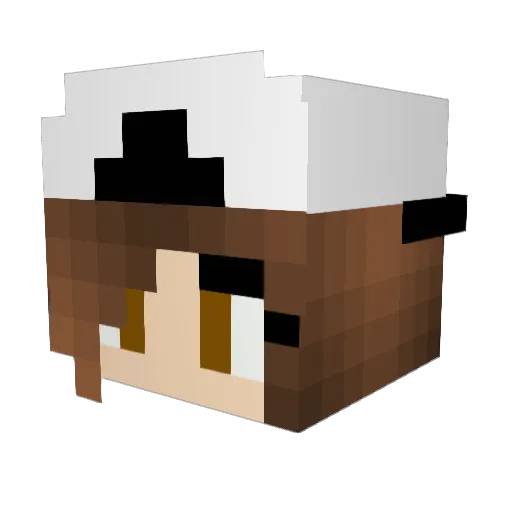 Anny_Yeh Minecraft avatar head, 3D render