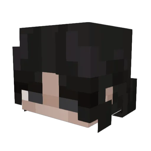 AnoKonstella Minecraft avatar head, 3D render