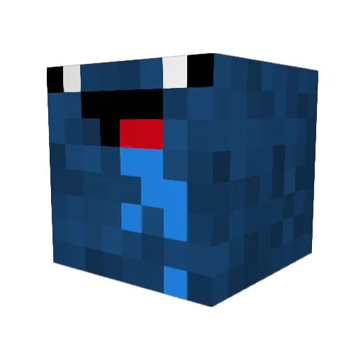 AnoMic757 Minecraft avatar head, 3D render