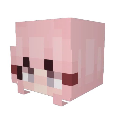 Ano__Tokyo__ Minecraft avatar head, 3D render