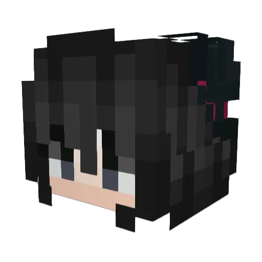 AnofD Minecraft avatar head, 3D render