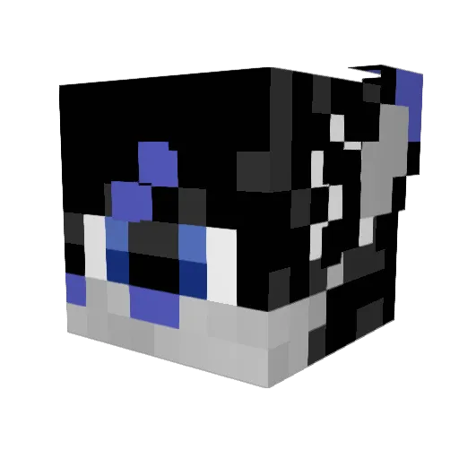 AnokarTheWuffo Minecraft avatar head, 3D render