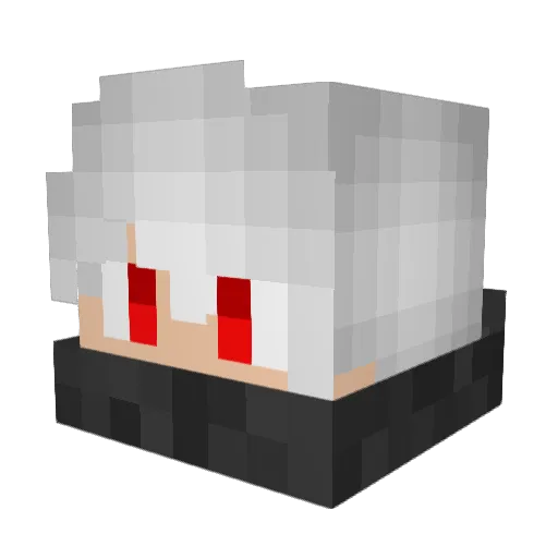 Anokata_ Minecraft avatar head, 3D render
