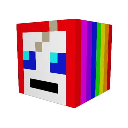 AnomalyCDN Minecraft avatar head, 3D render