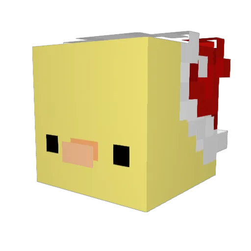 Anomy Minecraft avatar head, 3D render
