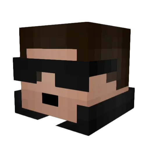AnonNeo1971 Minecraft avatar head, 3D render