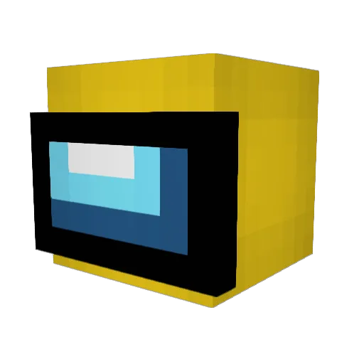 Anonimous Minecraft avatar head, 3D render