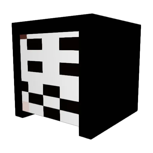 Anonimu_ Minecraft avatar head, 3D render