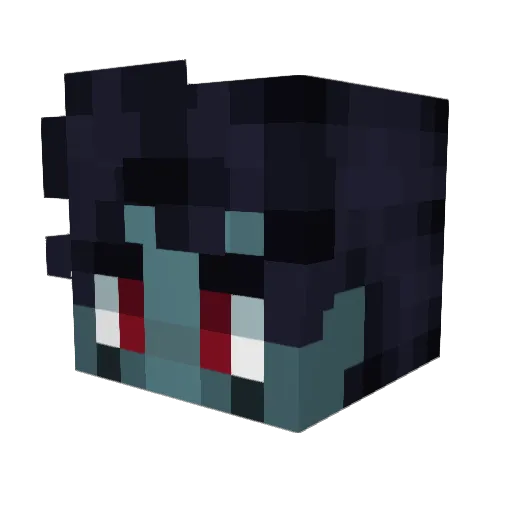 AnonnymousOne Minecraft avatar head, 3D render