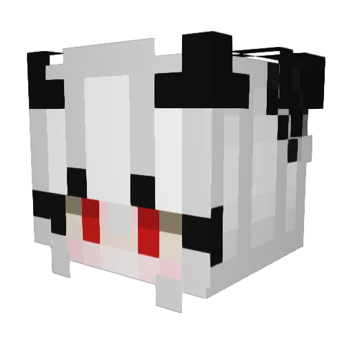 Anonym247 Minecraft avatar head, 3D render