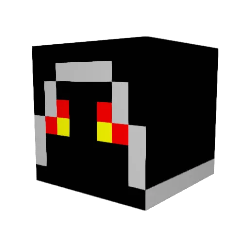 Anonym76 Minecraft avatar head, 3D render