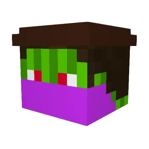 AnonymYR Minecraft avatar head, 3D render