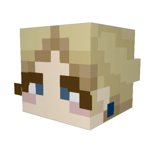 Anonymooooooose Minecraft avatar head, 3D render